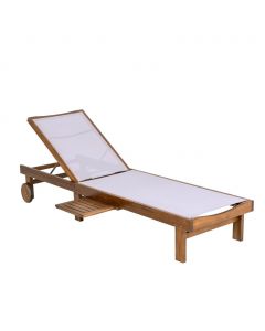 ’s Selection Wooden Lounge Chair with Wheels