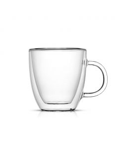 JoyJolt Double-Wall Glass Cups Set 8 Pieces