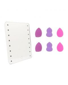 Danielle Creations LED Mirror and Makeup Accessories Set 7 Pieces