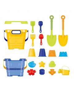 Play N' Fun Beach Toy Bucket Set 20 Pieces