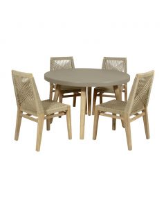 Outdoor Dining Set 5 Pieces