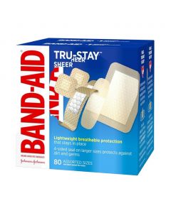 Band-Aid First Aid Bandages Assorted Sizes 2 Units / 80 Pieces