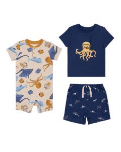 Pekkle Cotton Baby Boy Set 3 Pieces