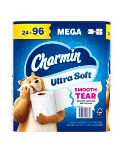 Charmin Ultra Soft Toilet Paper 24 Rolls / 208 Sheets