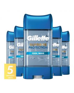 Gillette Supreme Protection Gel Deodorant 5 Units / 107 mL / 3.8 oz