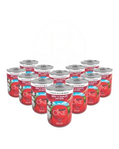 Purina One Tender Beef Chunks in Gravy 12 Units / 368 g