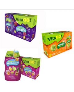 VitaGo Assorted Flavor Juices 24 Units / 200 mL / 6.76 oz