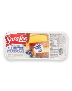 Sara Lee Classic Pound Butter Cake 2 Pack / 453 g / 15.9 oz