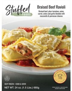Stuffed Foods Braised Beef Ravioli 680 g / 1.5 lb