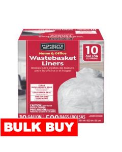 Selection Trash Bag 500 Units / 37 L / 10 gal