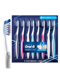 Oral B Cross Action Toothbrush 8 Units